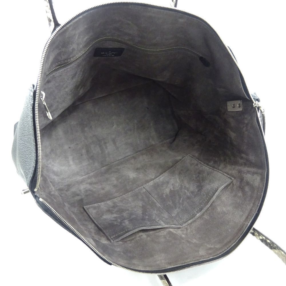 Parnacea Lizard Lockit Python Leather Noir Black … - image 6